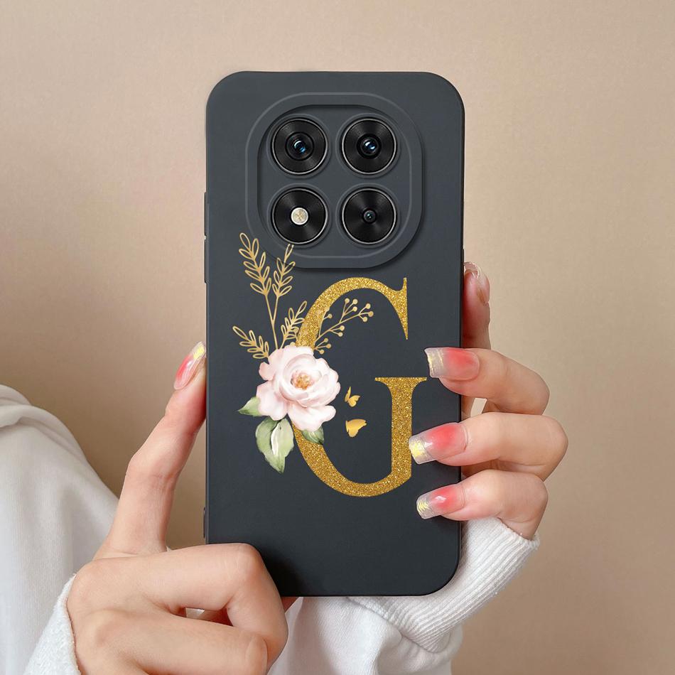 Case For Redmi Note 14 Pro Plus Simple Letter Soft Liquid Silicone Shockproof Phone Cover For Redmi Note14 14Pro 4G 5G Fundas