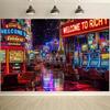 1 piece of photo background cloth. This background cloth showcases the vitality and luxury of the Las Vegas casino