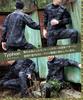 GUN FREAK Camouflage Uniform Set, BDU Wabenmuster Camouflage Jacke und Hose, Militärische Airsoft Kampfuniform (Typhon Schwarz, Größe L)
