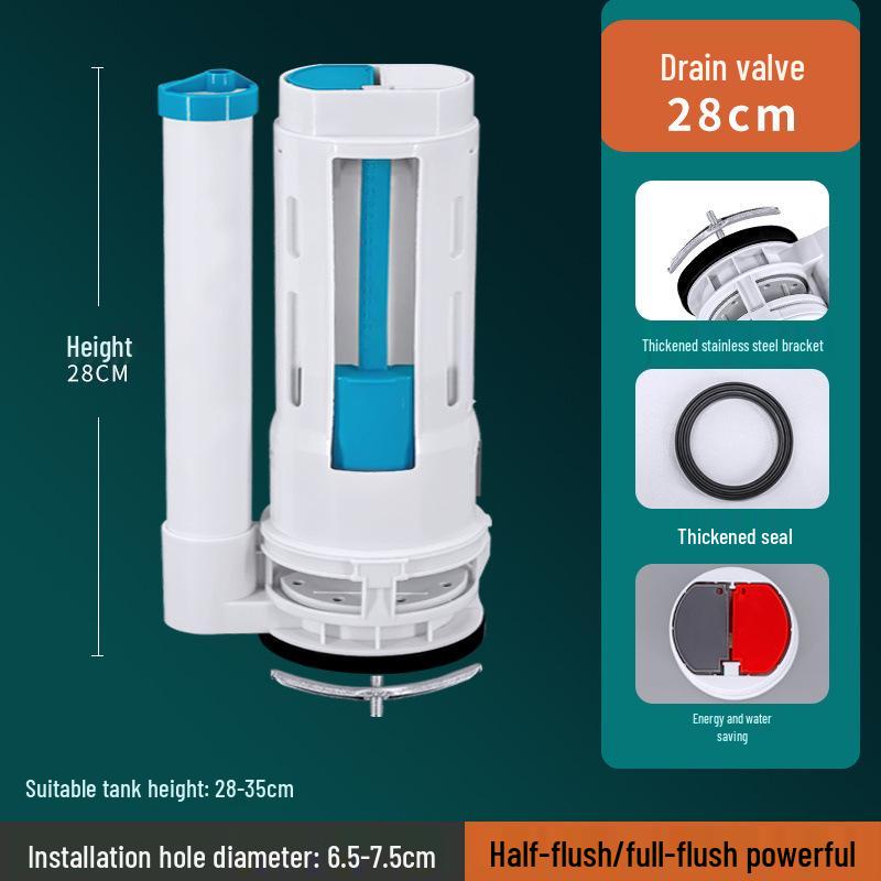 Toilet Water Tank Float Ball Drain and Inlet Valve Set