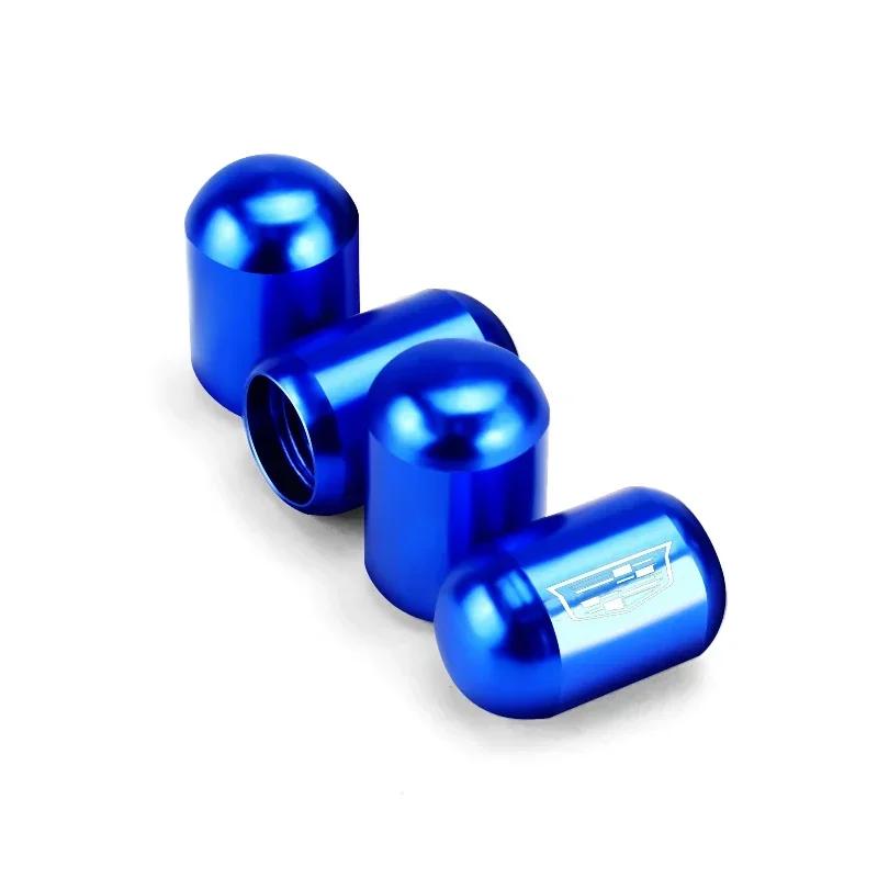 4pcs Car Wheel Tire Valve Stems Caps Accessories for Cadillac Escalade CTS CT5 XT5 XTS XLR BLS SLS STS ATS SRX Deville Tiburon zjvc48