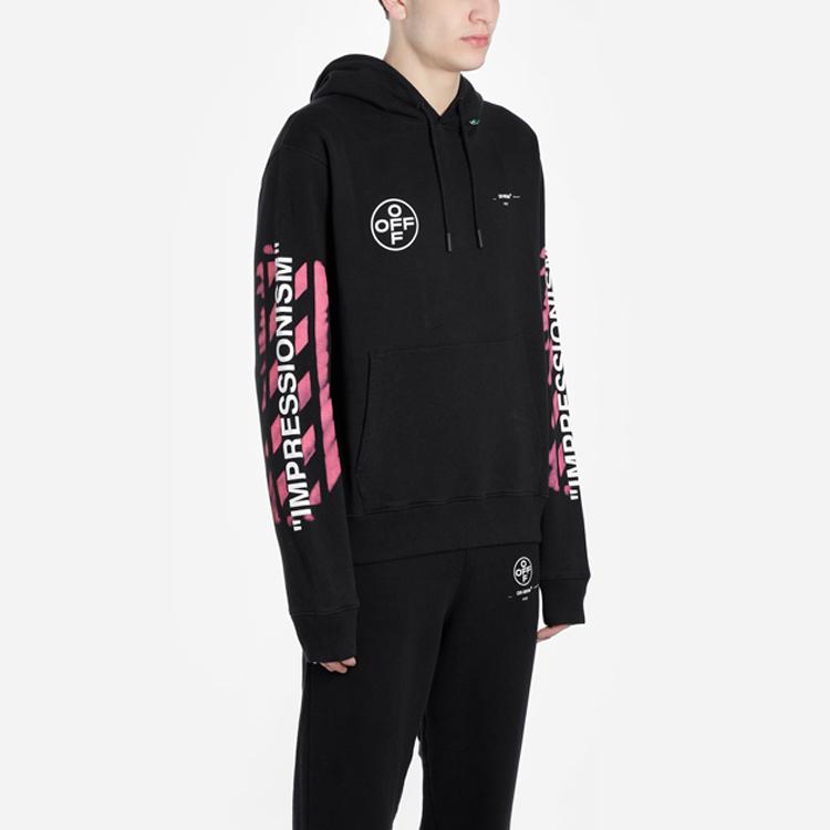 OFF WHITE Diag Stencil Hoodie OMBB034R190030151028