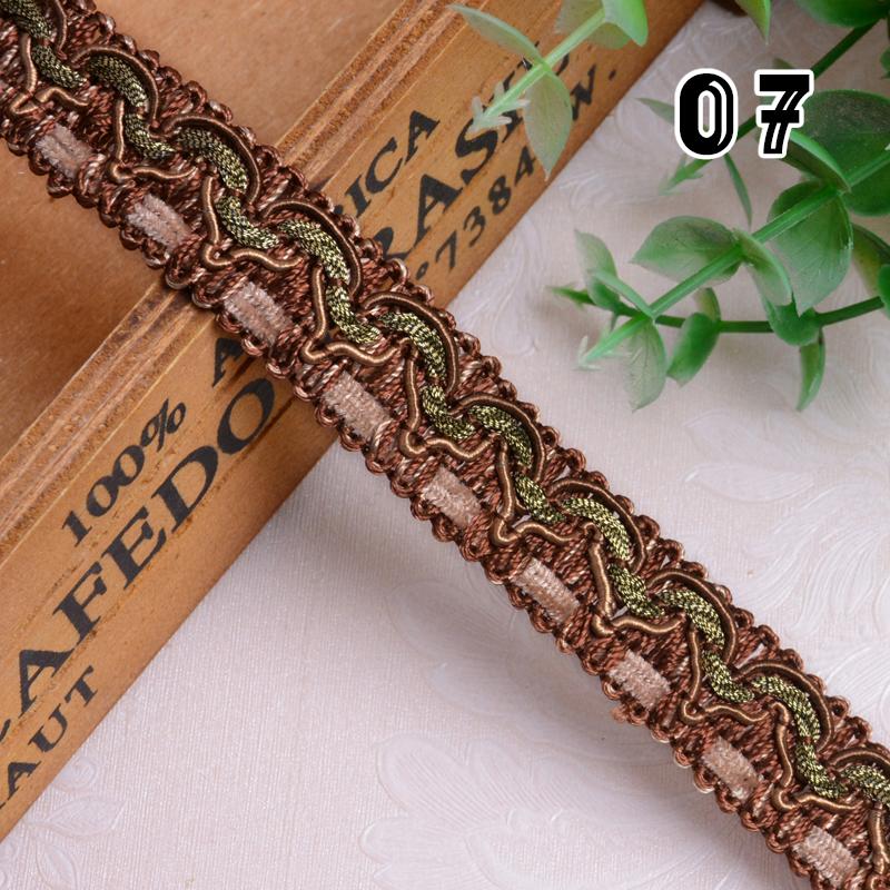 

14 метров Кружевная тесьма с кисточками для штор, ширина 1,7 см, кружевная тесьма, лента для шитья, диванной подушки, домашней обивки, аксессуары для DIY-поделок 14M