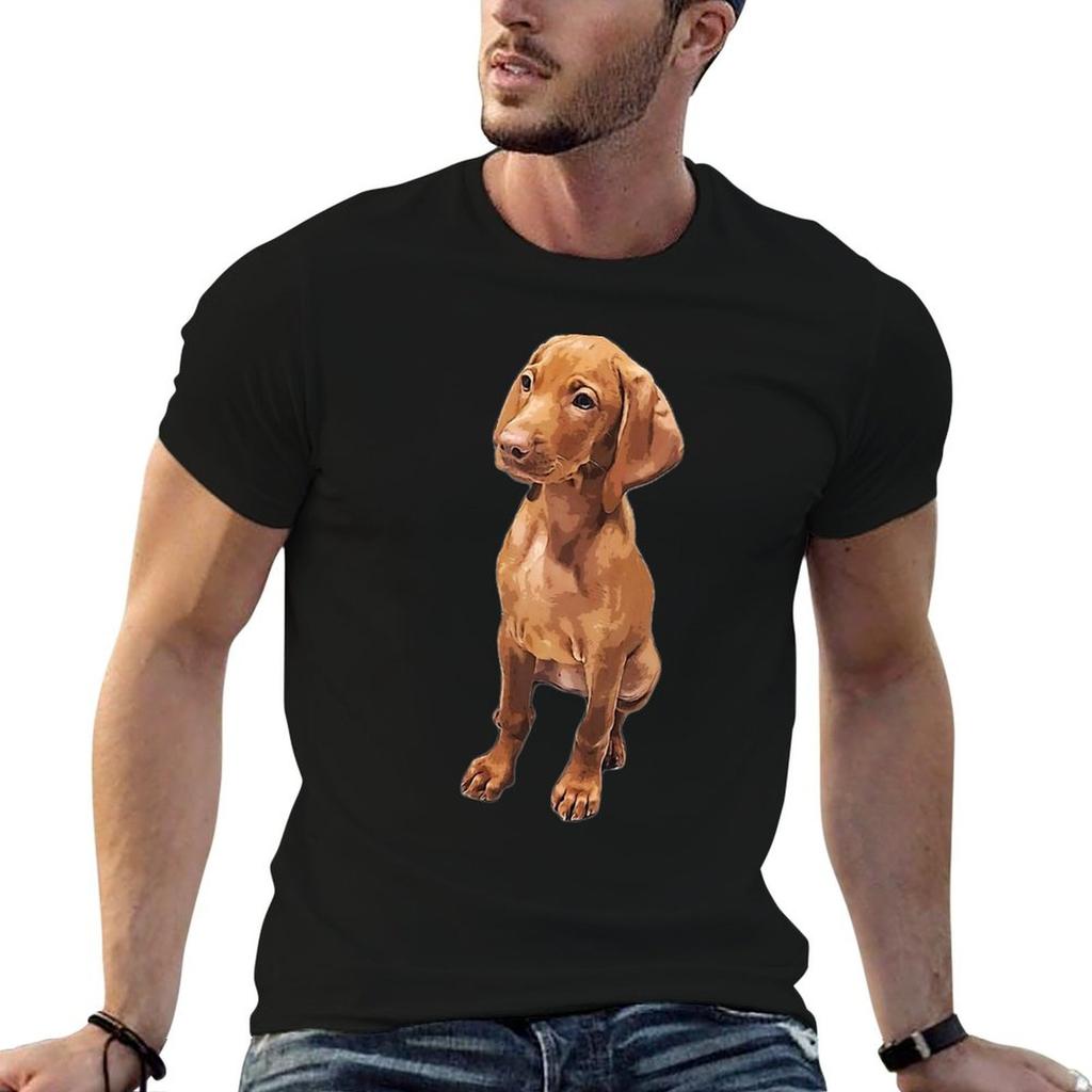Vizsla Cute Hungarian Vizsla Puppy Dog Tshirt Cotton T Shirts Unisex 100 T Shirt For Unisex T Shirts Cotton 100 Tshirt