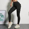 Women's Multi-Pocket Yoga Pants - High Elasticity, Tight Sports Running Fitness, Spliced Workwear Style