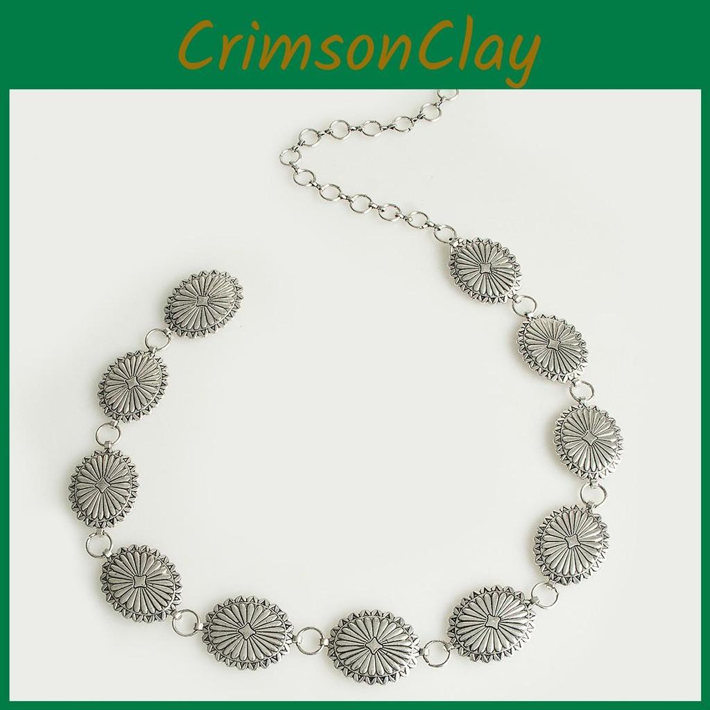 Womens Bohemian Waist Chain With Embossed Metal Finish For Summer And Wear Winter