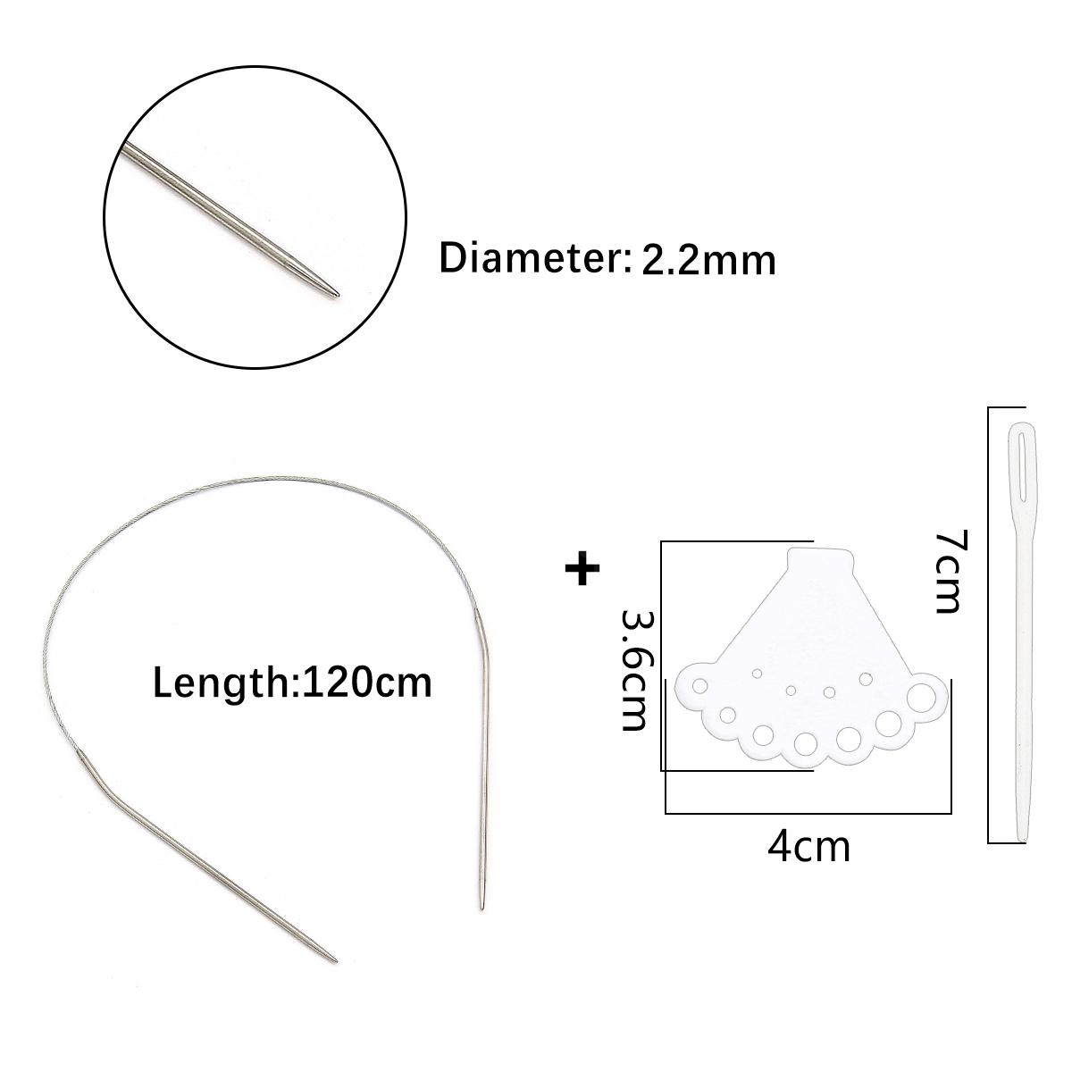 

1 шт., кольцо из нержавеющей стали, игла, полый свитер, игла, аксессуары для рукоделия