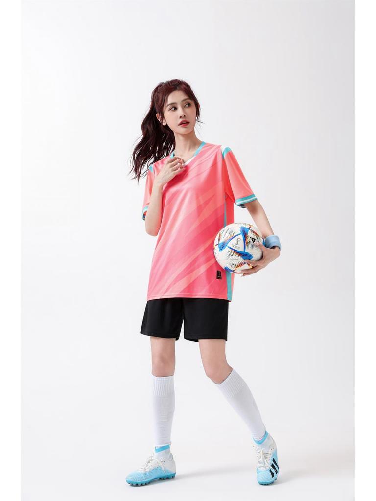 Unisex Short Sleeve Soccer & Badminton Team Uniform Set for Adults & Kids