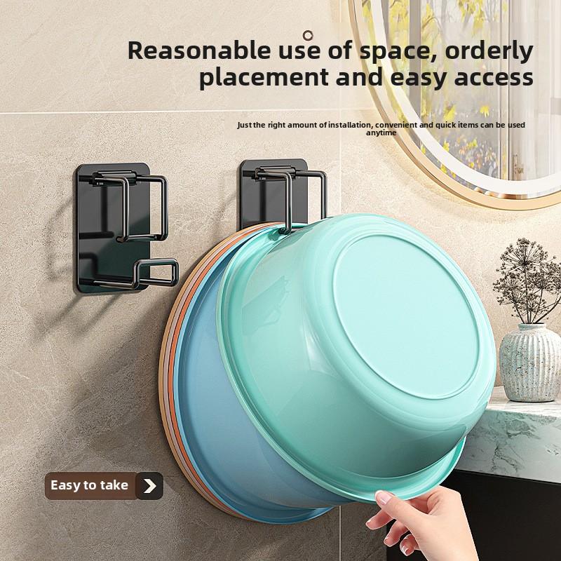 Grenzüberschreitender Waschtischhaken Toilette ohne Bohren Badezimmerbecken Ablageregal Toilette Waschtischregal