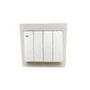 BULL G32 Series 4-Gang Single Pole Fluorescent Wall Switch Panel