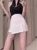 Black and White High-Waist A-Line Skirt (2024 Spring/Summer Women's Collection)