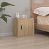 Table de chevet murale - Maison Exclusive - Chêne sonoma - Bois d'ingénierie - 2 pcs - 50x30x47 cm