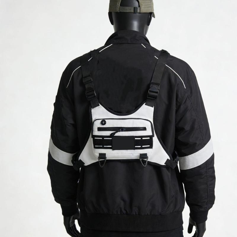 Waterproof Running Chest Pack with Adjustable Straps Durability Crossbody Slings Bag For Outdoor Sports Hiking Cycling