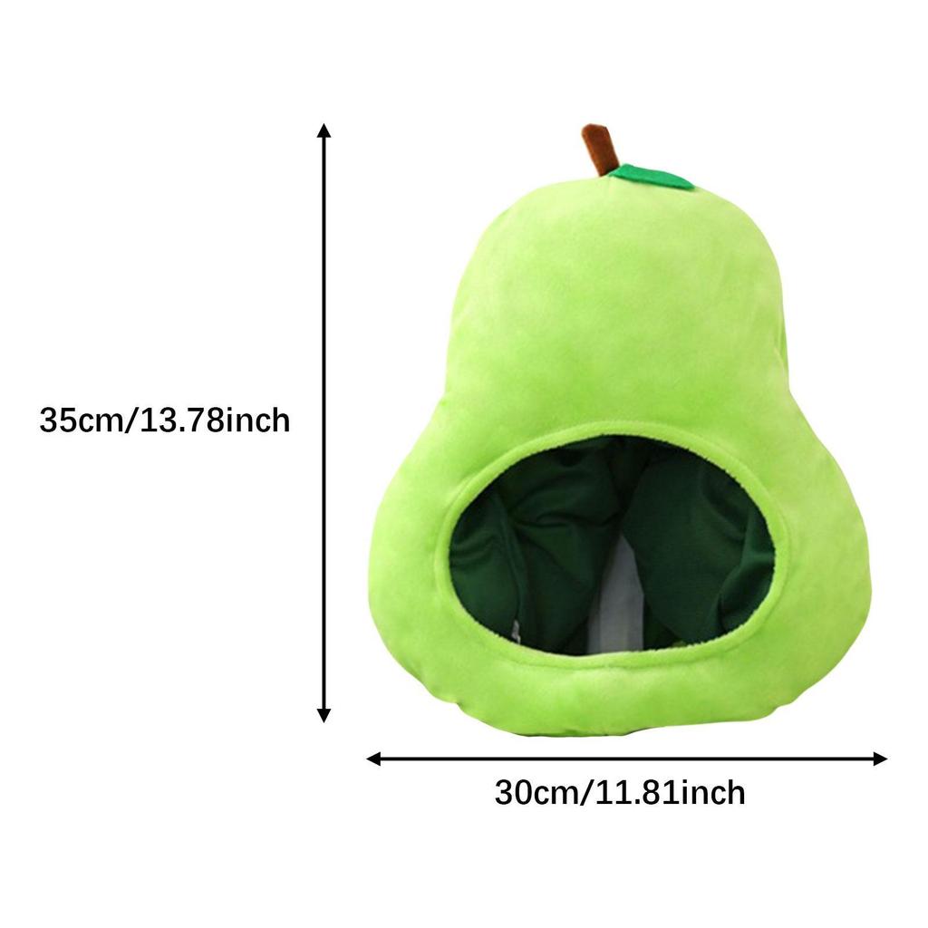Fruit Headgear Full Cap Women Cute Headwear Creative Party Hat Plush Funny