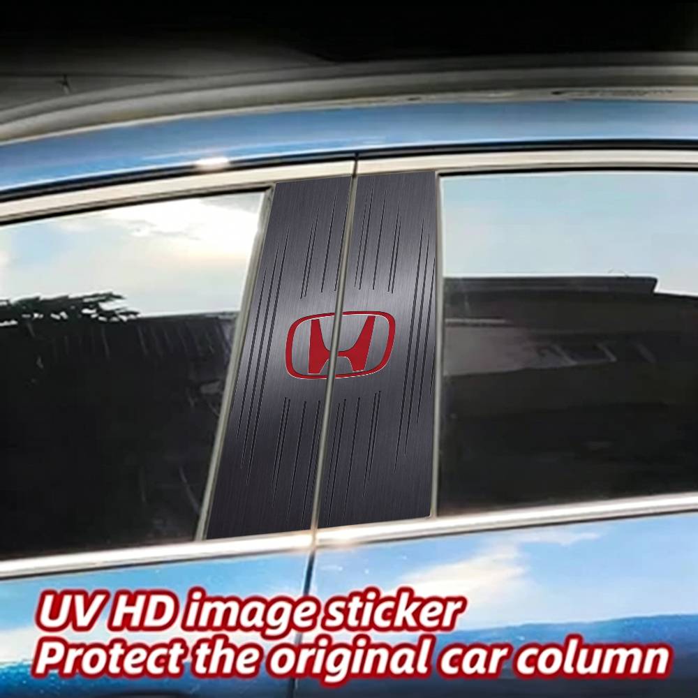 FOR HONDA Car Sticker Auto B-pillar Center Column Decor Cover Scratches Waterproof Sunscreen Vinyl Decals Accessories XL0
