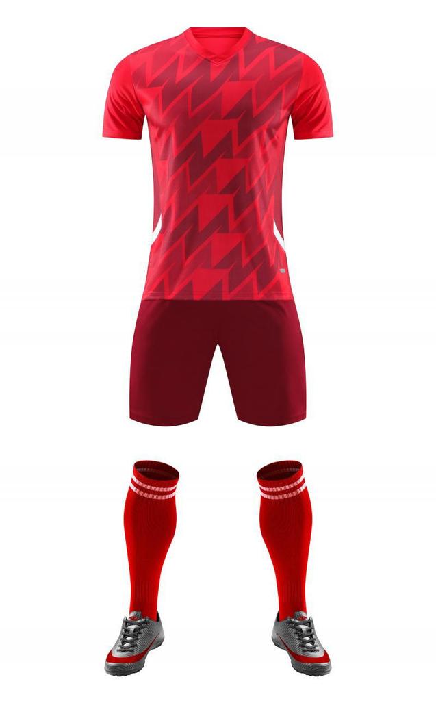Short Sleeve Football Uniform Set Competition Training Team Uniform Adult Football Jersey Men'S And Women'S Suit Quick Dry Breathable 8022