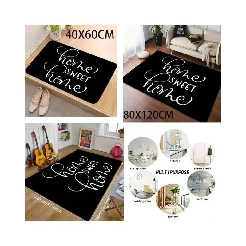 Alfombra Grande de Lujo 3D de Flores para Decoración de Área de Sofá para Hogar, Decoración de Sala de Estar, Salón, Mesita de Noche, Poliéster, Alfombra Decorativa para Piso