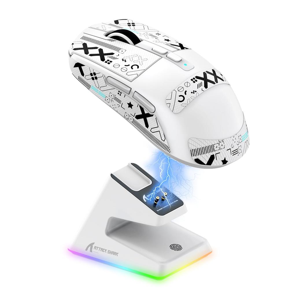 MAMBASNAKE X ATTACK SHARK X6 Ultra-Lightweight Gaming Mouse, 49g, PAW3395 Sensor, Wireless Mouse, 3-Mode Connection: 2.4GHzBluetoothType-C, 6-Level