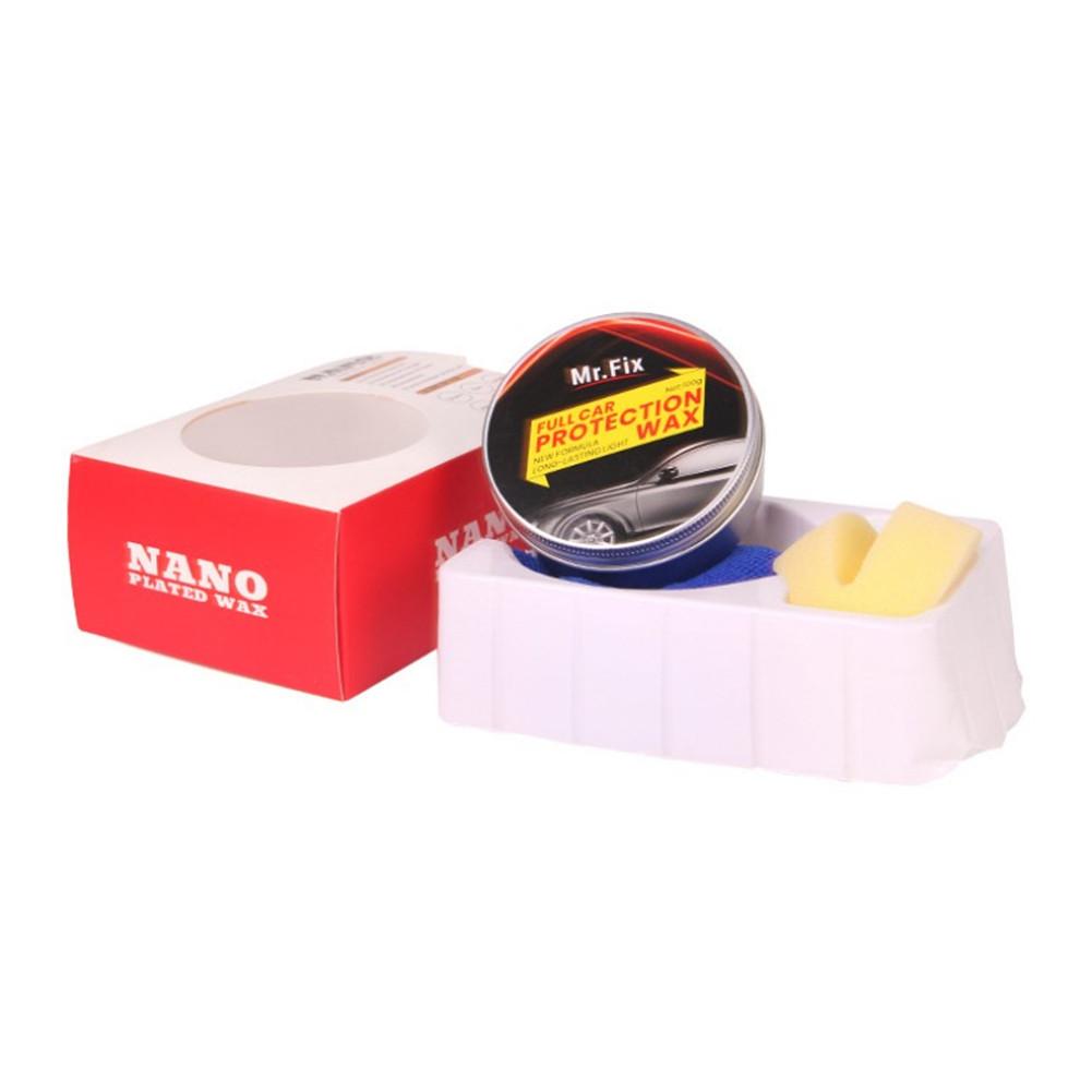 Car Wax Crystal Hard Wax Paint Premium Carnauba  Care Scratch Repair Maintenance Wax Paint Surface Coating Free Sponge And Towel