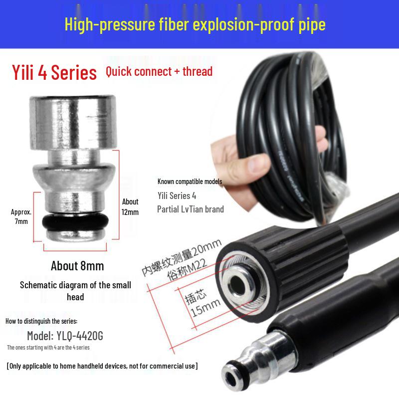 High-Pressure Explosion-Proof Hose for Yili & Morgana Home Car Wash Machines