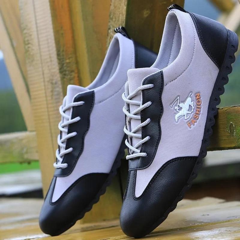 

Мужская весенняя обувь. Трендовая парусиновая обувь. Дышащие кроссовки. Мужская повседневная обувь. Легкая износостойкая универсальная спортивная обувь. 39 серый