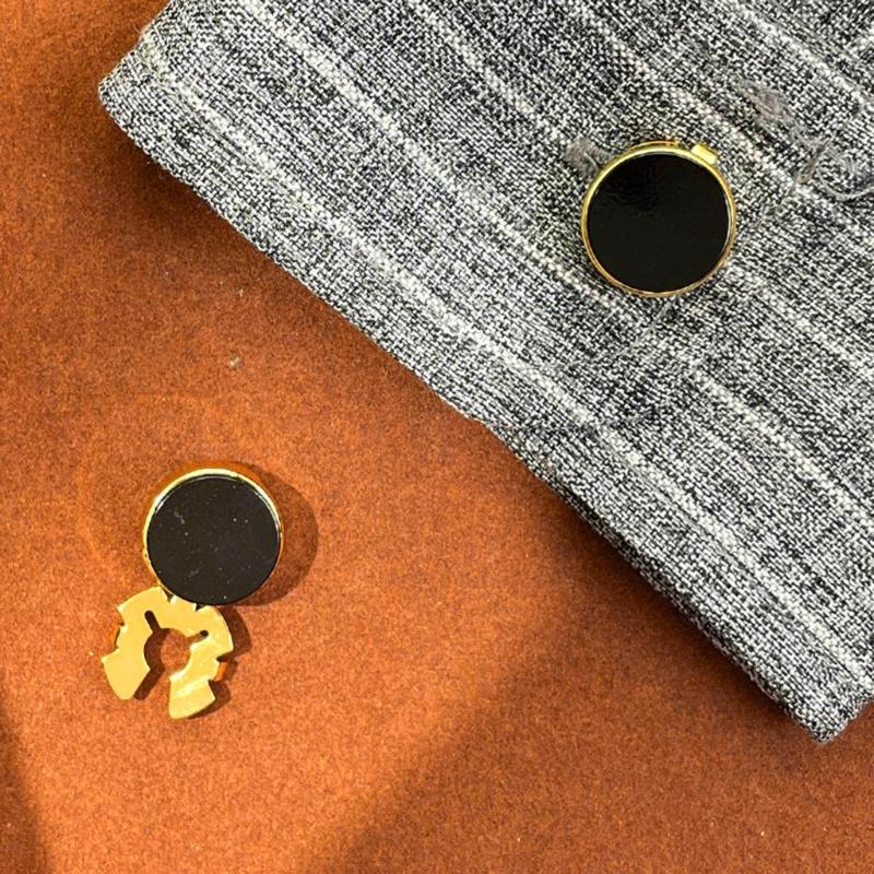 10 Stück Messing Runde Manschettenknopf Abdeckung Manschettenknöpfe für Hochzeit Formelles Hemd Herren Formelle Knopfabdeckungen Imitationsmanschettenknöpfe