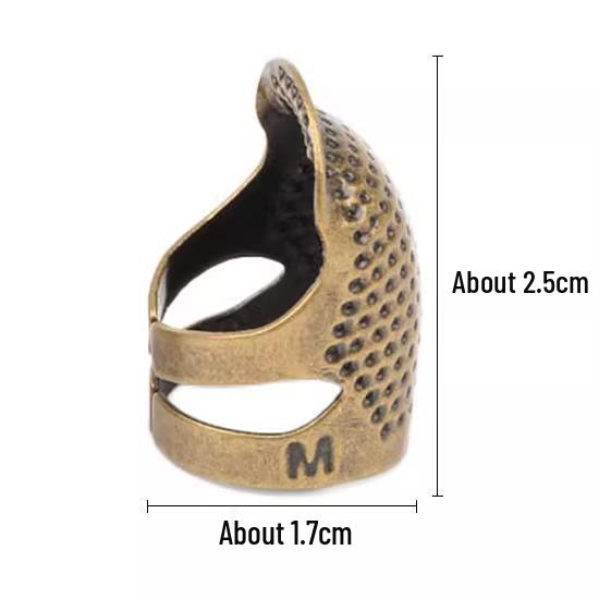 Vintage Finger Cot Thimble Holder: Hand-Sewing Protection Tool