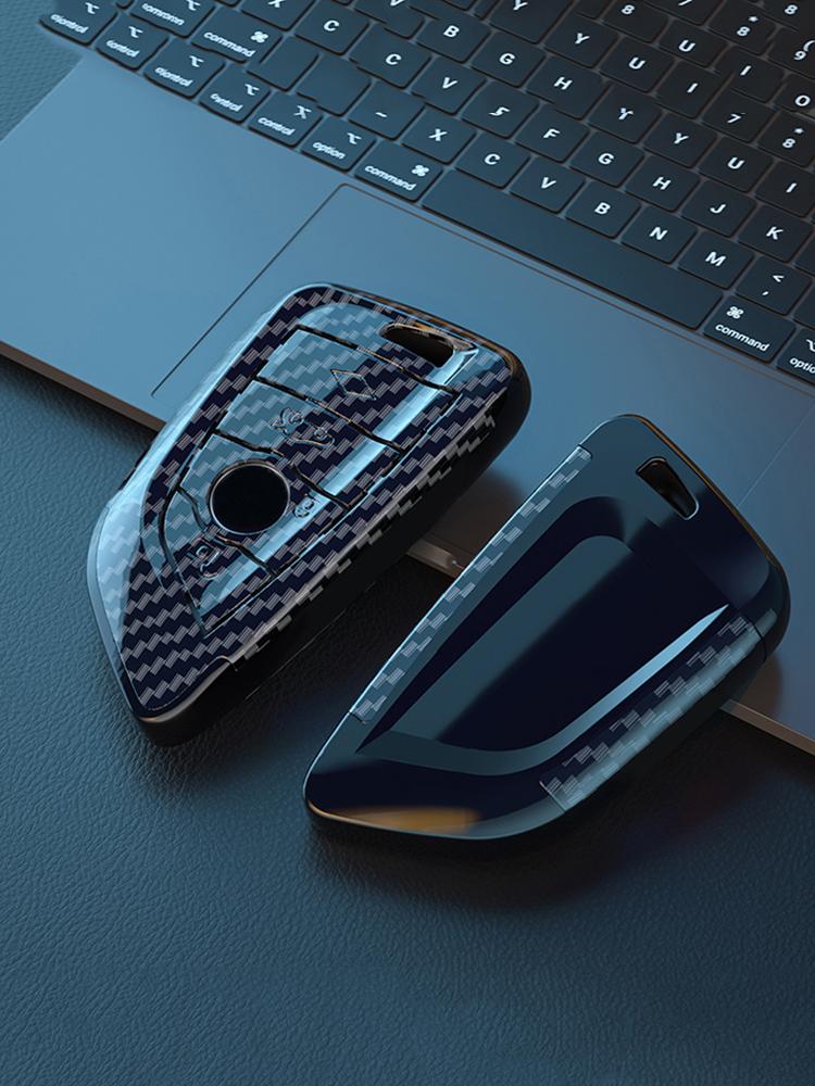 Carbon Sporty Abs Car Key Cover Case Holder Shell Bag For Bmw F30 F20 M3 M5 F10 F18 F22 F01 X3 X4 F06 F02 Keychain Accessories