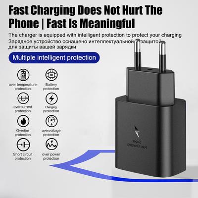PD 45W USB C Charger For Samsung Galaxy S24 S23 S22 S21 S20 Ultra S10 Plus FE Super Fast Charging Type C Charge Cable Accessories