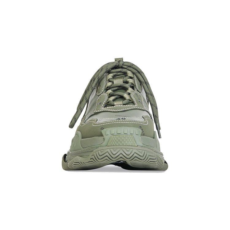 Balenciaga All Over Logo Triple S Green Black 536737W2FA13510