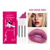 Nová 3-balení Pocket Cotton Swab Lip Gloss Samet Matte Přenosná odolná voděodolná a potu odolná bavlněná rtěnka