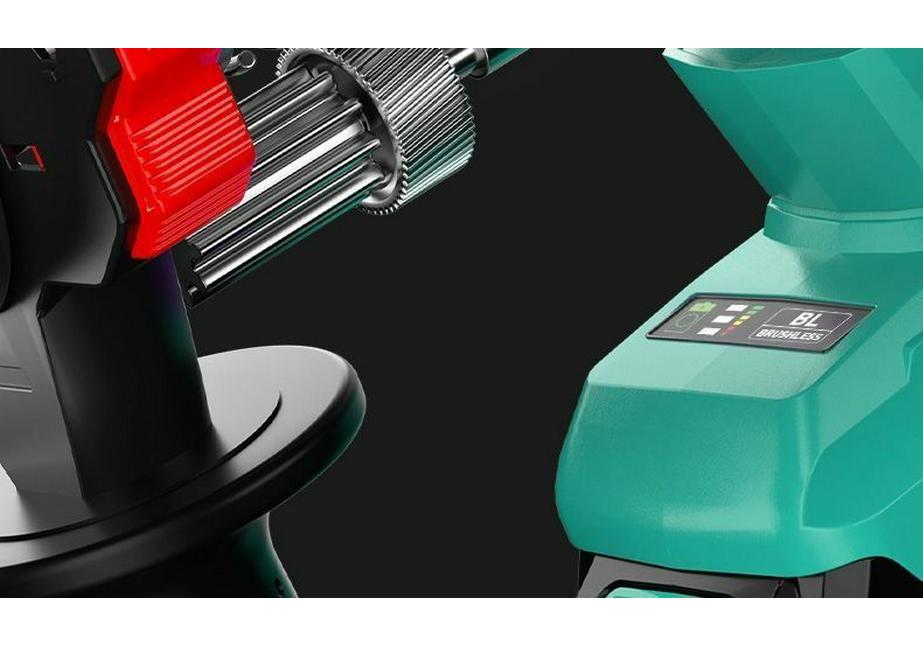 High-Power Cordless Brushless Rotary Hammer Drill - 3-in-1 Electric Impact Tool with Lithium Battery for Concrete.