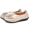 2025Soft Genuine Leather Flat Shoes Women Flats with Flowers Ladies Shoes Women Designers Loafers Slip On Ballerina