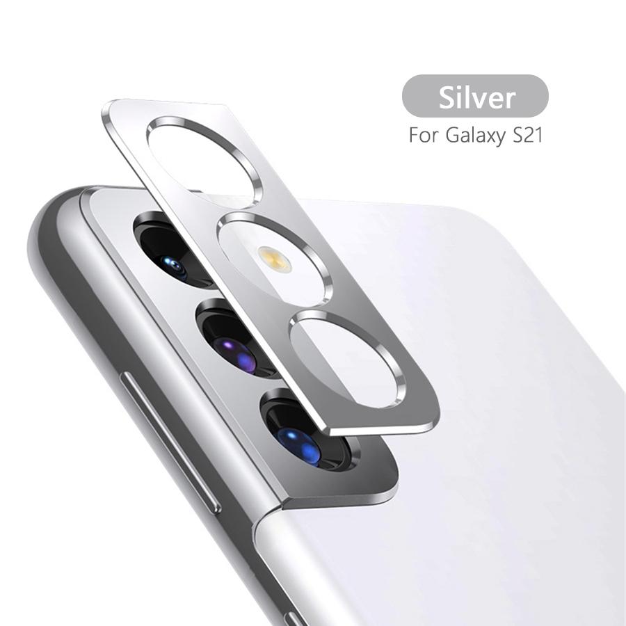 

Для Samsung Galaxy S20 S21 S22 S23 Plus Note 20 Ultra A13 A14 A24 A34 A54 A53 A52 A72 A73 Защитное кольцо для объектива задней камеры S21 серебряный