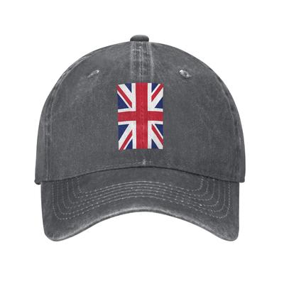 Flag Of The United Kingdom Baseball Caps Washed Denim Hats Adjustable Casquette Streetwear Baseball Cowboy Hat for Unisex