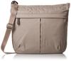 Isaac Nylon Taffeta Shoulder Bag, Vertical Style, Y62-01-03, Size 11, Gray