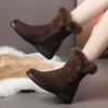 Women's Winter Fashion Warm Snow Boots with Plush Thick Comfortable Non Slip Shoes