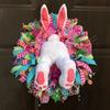 Easter Decorations Craft Supplies Easter Rabbit Wreath With Ears Rabbit Shape Garlandwall Decor Home Decoration Props