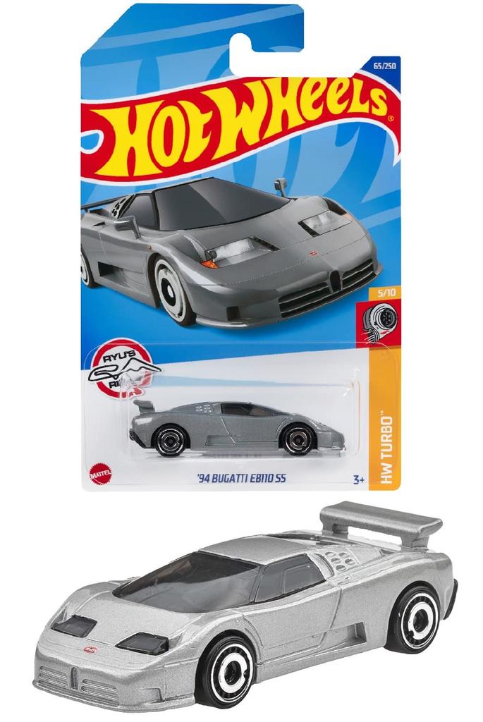 Hot Wheels Basic Car Bugatti EB110 SS 3 and HHF70 '94 [Ages up]