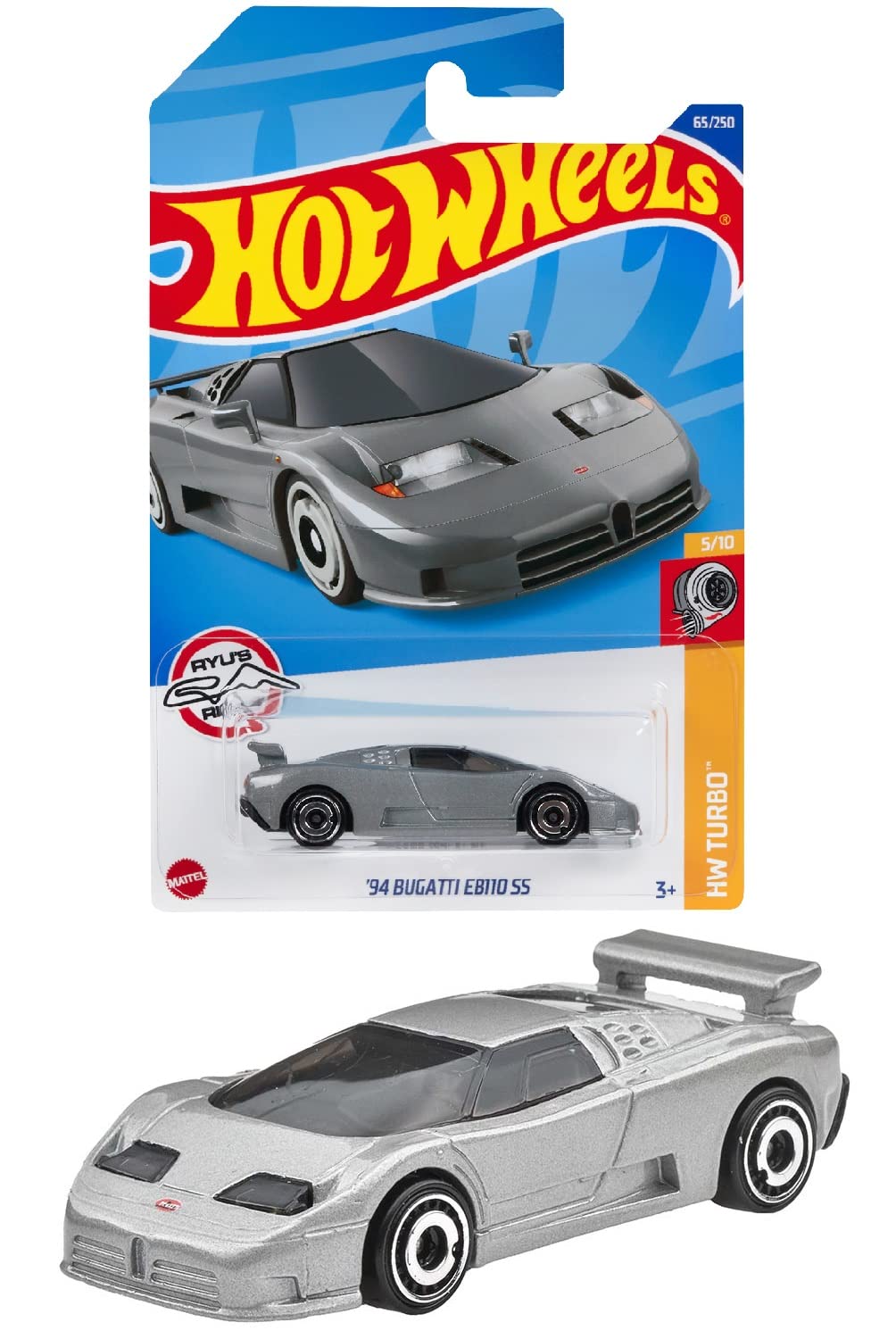 

Hot Wheels Basic Car Bugatti EB110 SS, возраст HHF70 94 [3 ~]