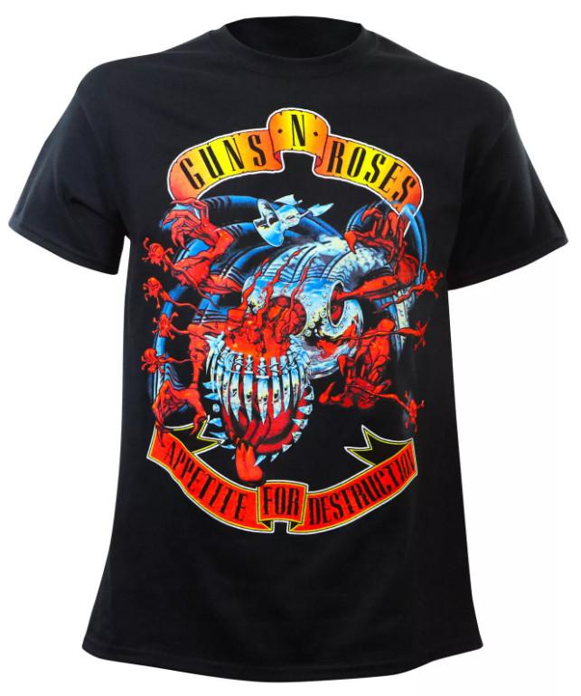 GUNS N  ROSES - Men s Appetite Avenger Banner Toxic T-shirt Unisex T-Shirt L
