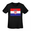 Croatia Football Flag TShirt Women Short Sleeve T Shirts Crew Neck Streetwear Cotton Summer Tees Streetwear