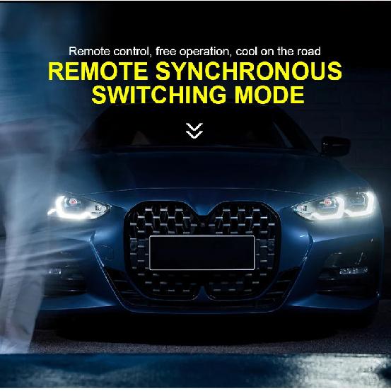 Cool Decoration Dynamic LED Car Headlights Devil Eye LED Car Light Headlight Assembly Modified Eagle Eye Light Cars Accessory