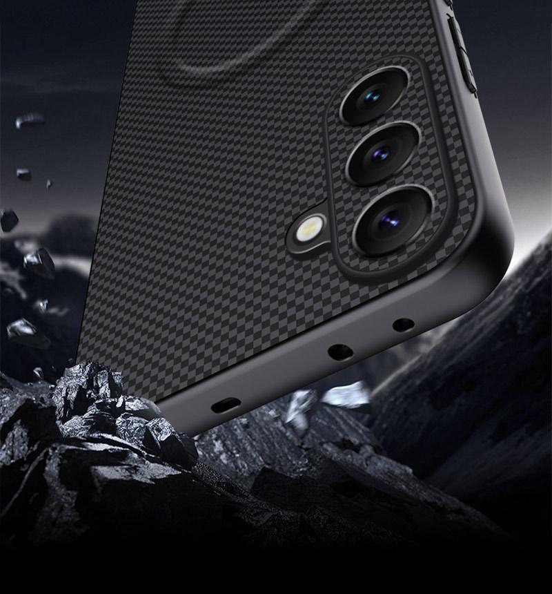 Samsung A16 Anti-drop Full Coverage Case with Magnetic Buckle - Stylish Texture for Men & Women.