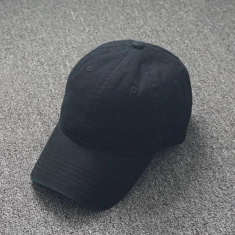 Solid  Cap Four Seasons Women Ponytail Baseball Caps Big Size  Men Baseball Cap Cotton Outdoor Simple  Visor Casual Cap