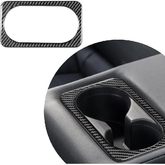 Real Carbon Fiber Accessories Decals Car Hazard Light Frame Panel Cover Compatible with KIA Forte K3      2024 Carbon Fiber Interior Trim Sticker