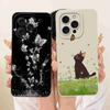 Für iPhone 13 Pro A2638 A2483 Hülle Cartoon Katze Blumen Silikonhülle Für iPhone 13Pro A2636 A2639 A2640 Handyhüllen Bumper