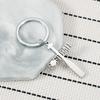 Baseball Cross Stainless Steel Keychain Sports Fashion Design Creative Car Pendant Practical Sports Meeting Gift