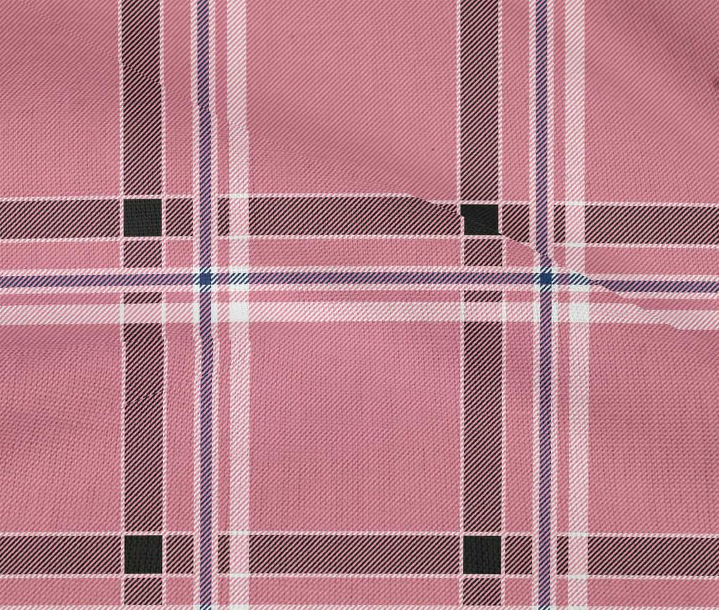 oneOone Tejido Algodón Elástico Estampado Tartán por Yarda 40 Pulgadas de Ancho