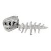 Accessori Pet Trick or Treat Costume Scheletro di Dinosauro Gatto, Outfit con Cappuccio Peluche, Costume Carino Spaventoso Leggero per Gattini Abbigliamento Halloween per Gattini